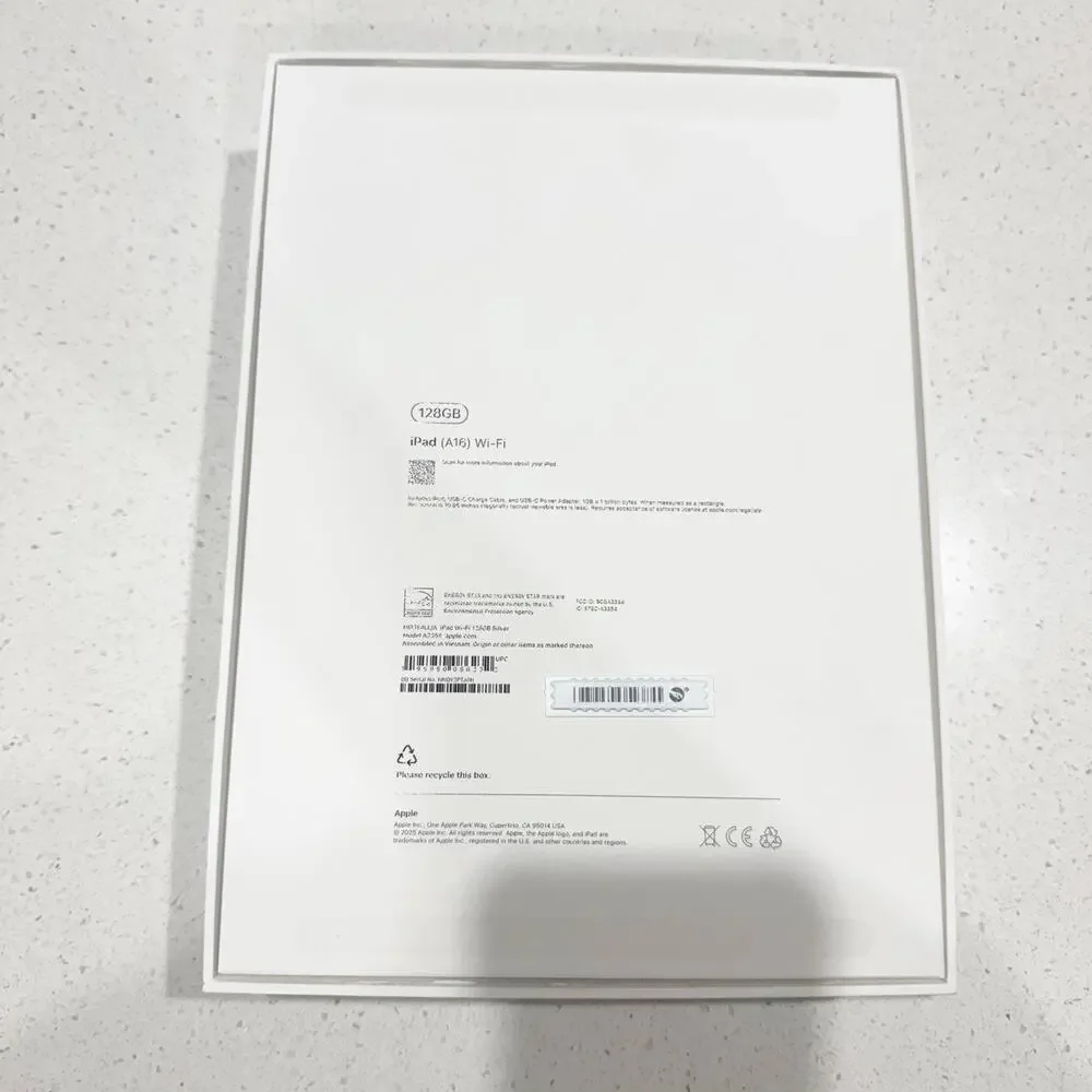 Ipad A16 Empty Box Only For Silver 128GB Tablet